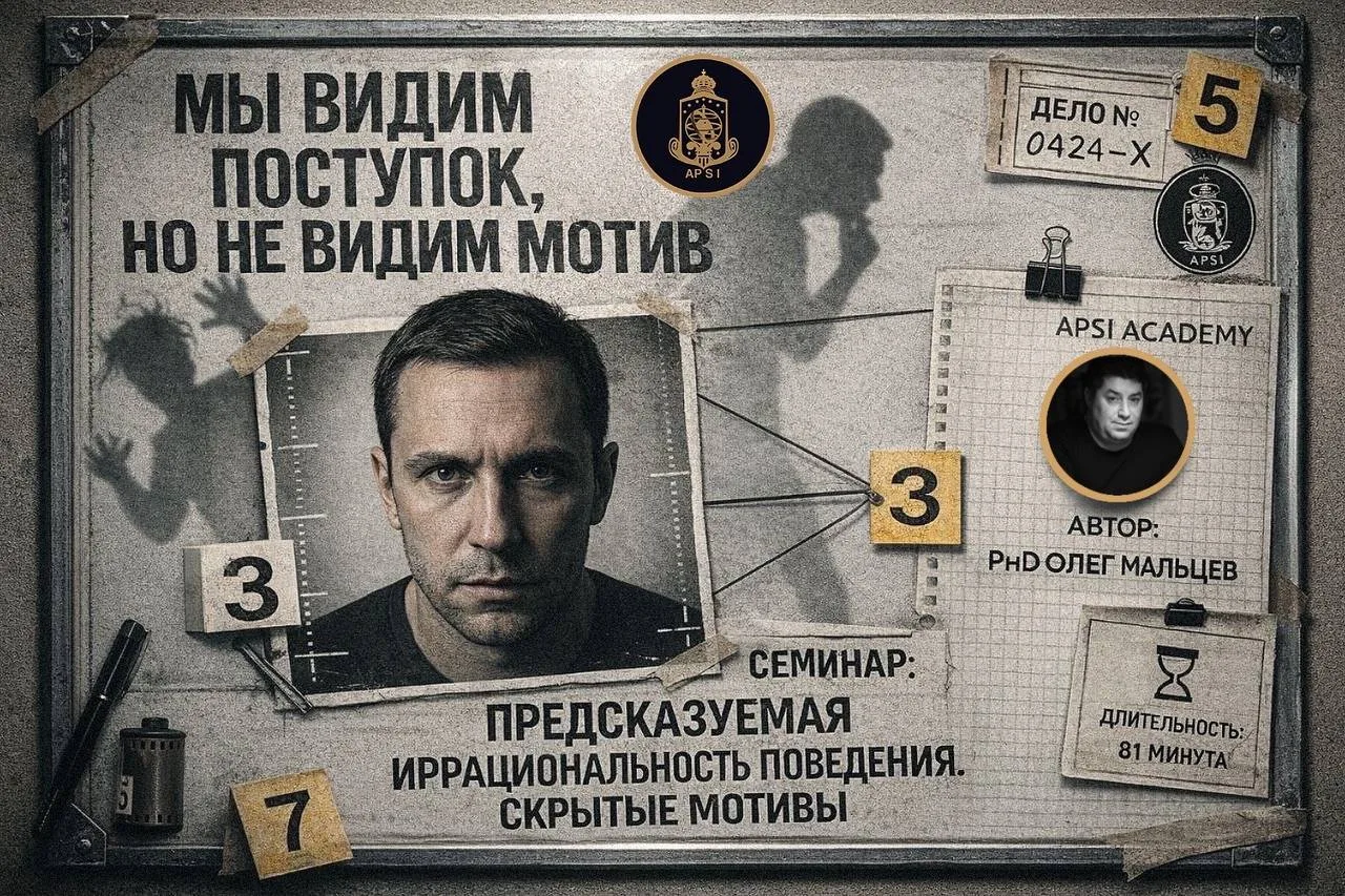 Семинар «ПРЕДСКАЗУЕМАЯ ИРРАЦИОНАЛЬНОСТЬ ПОВЕДЕНИЯ»